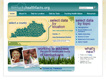 Tablet Screenshot of kentuckyhealthfacts.org